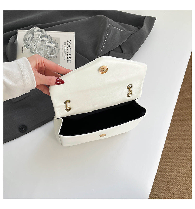 # Lambskin Textured Cloud Shoulder/Crossbody Bag