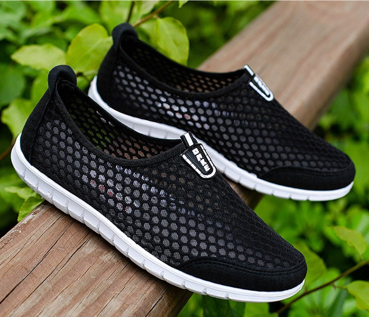 Men's Summer Breathable Hollow-Out Mesh Shoes