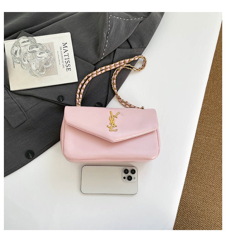 # Lambskin Textured Cloud Shoulder/Crossbody Bag