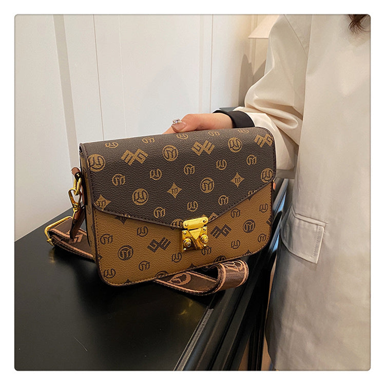 Retro small square bag hand-held shoulder bag