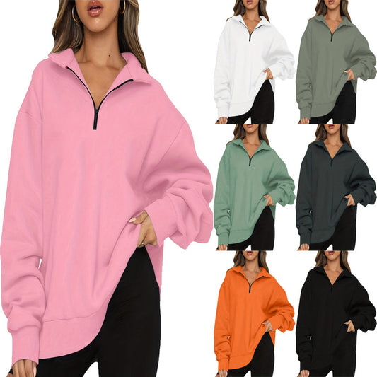 Women's Half-Zip Pullover Sweatshirt