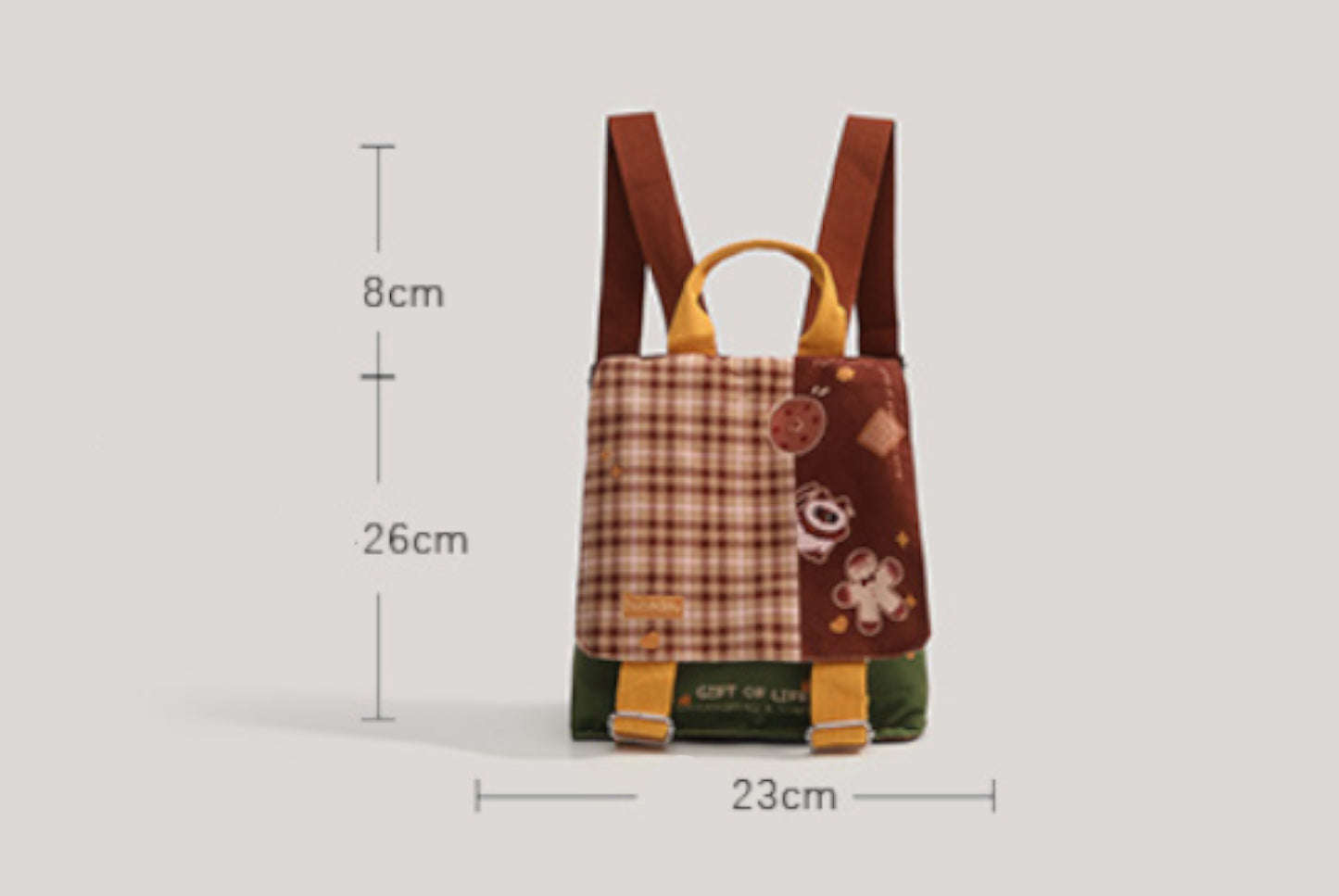 Retro and cute mini backpack for versatile commuting