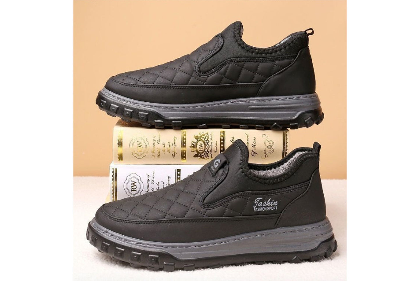 Winter Fleece-Lined Warm Men's Cotton Shoes