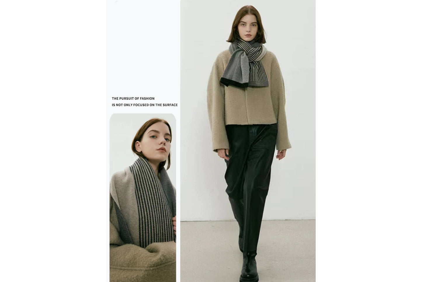 Retro Chic Knitted Scarf (Winter Couple Warm Scarf)