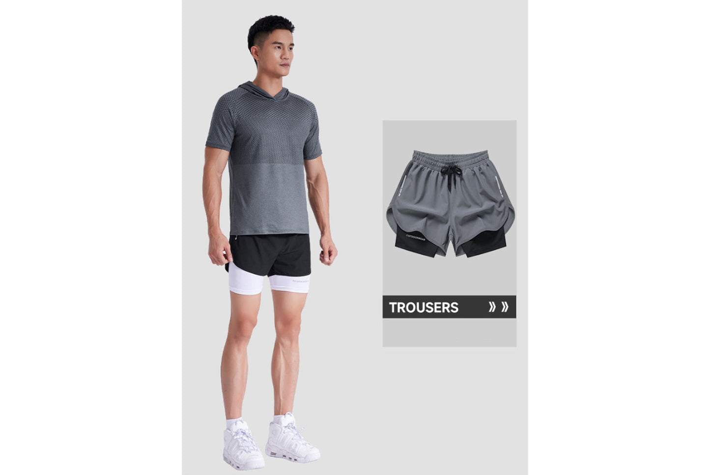 Men's Quick-Dry Hooded Sports T-Shirt