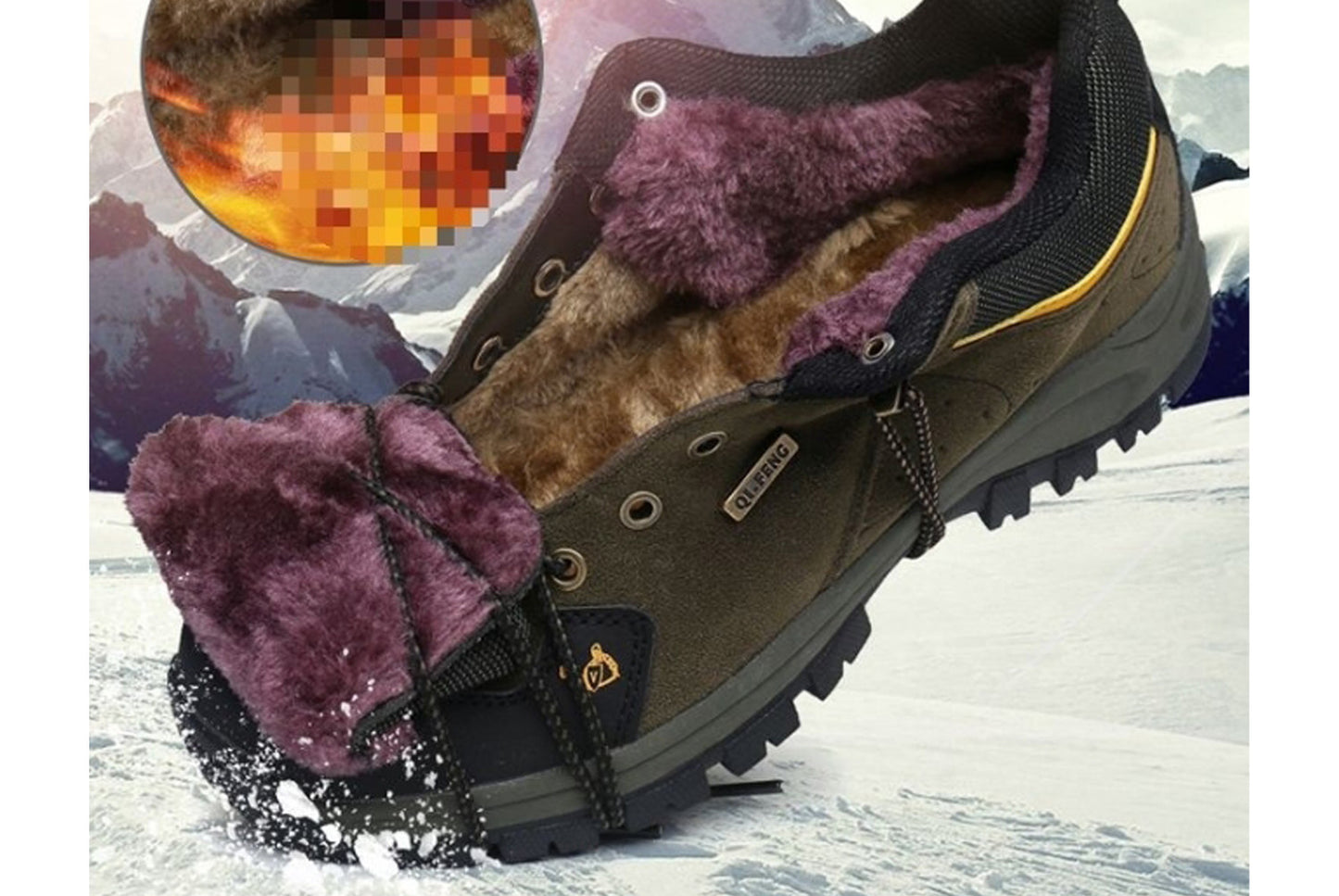 Men's Winter Warm and Non-Slip Walking Shoes