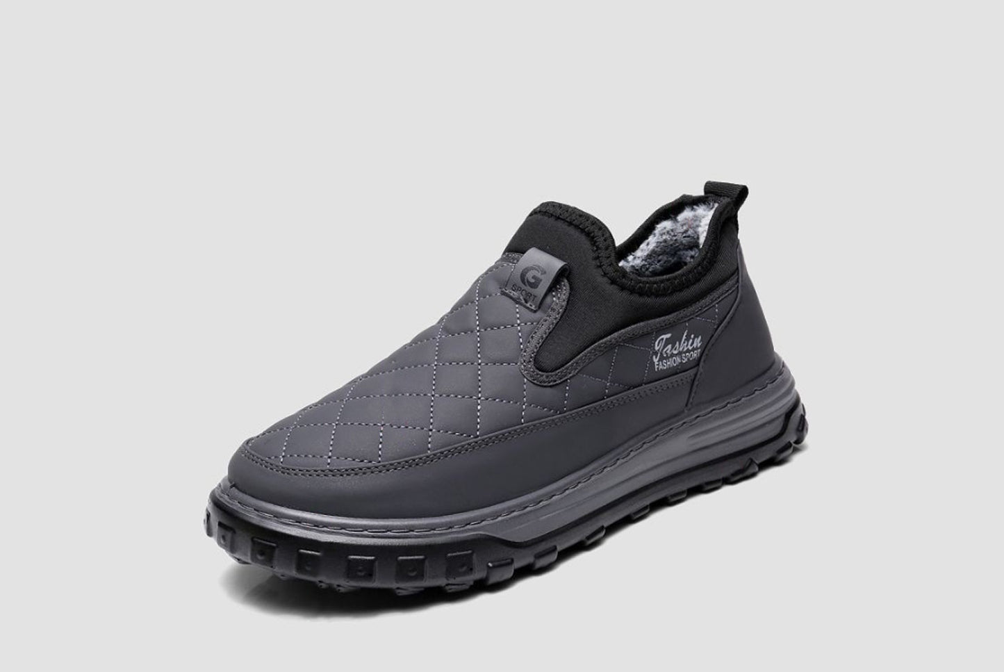 Winter Fleece-Lined Warm Men's Cotton Shoes