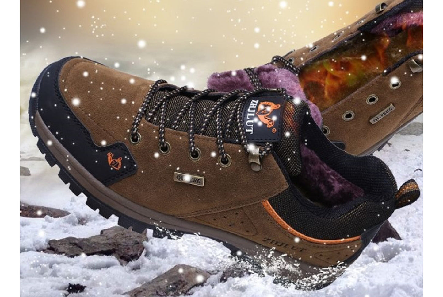 Men's Winter Warm and Non-Slip Walking Shoes
