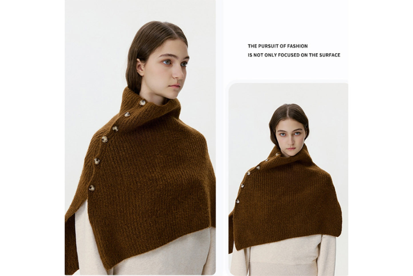 Knitted Button-Down Shawl
