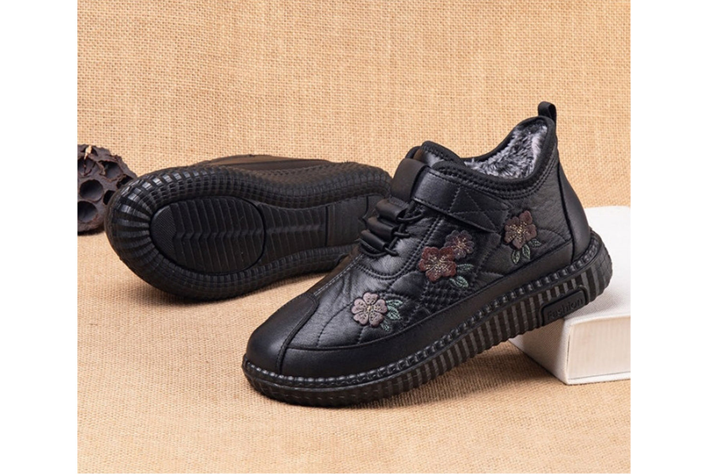 Thickened Fleece-Lined Warm Cotton Shoes