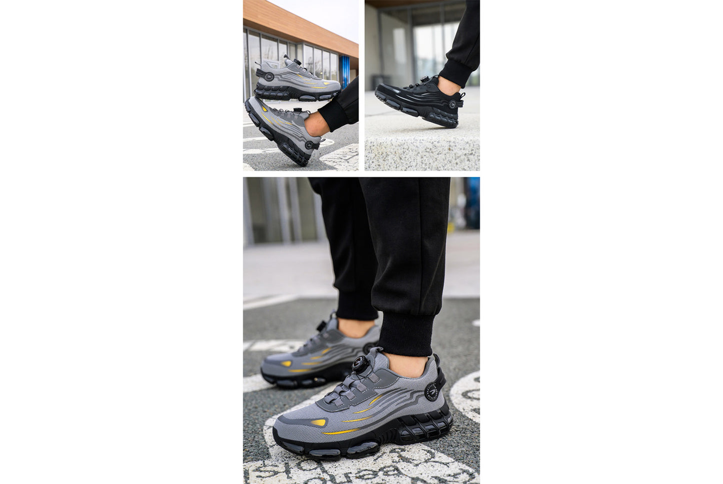 All-Season Breathable Flyknit Safety Shoes