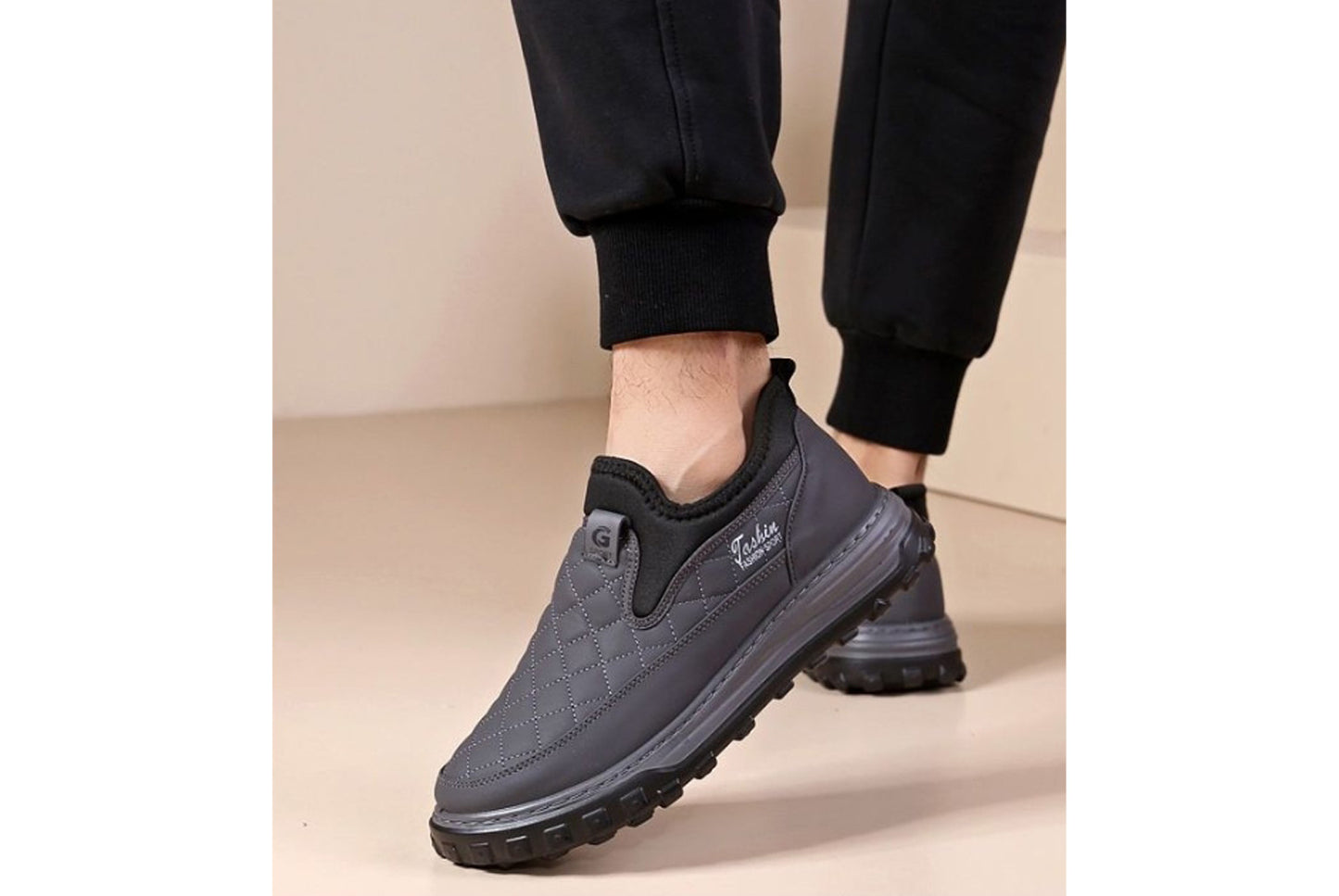 Winter Fleece-Lined Warm Men's Cotton Shoes