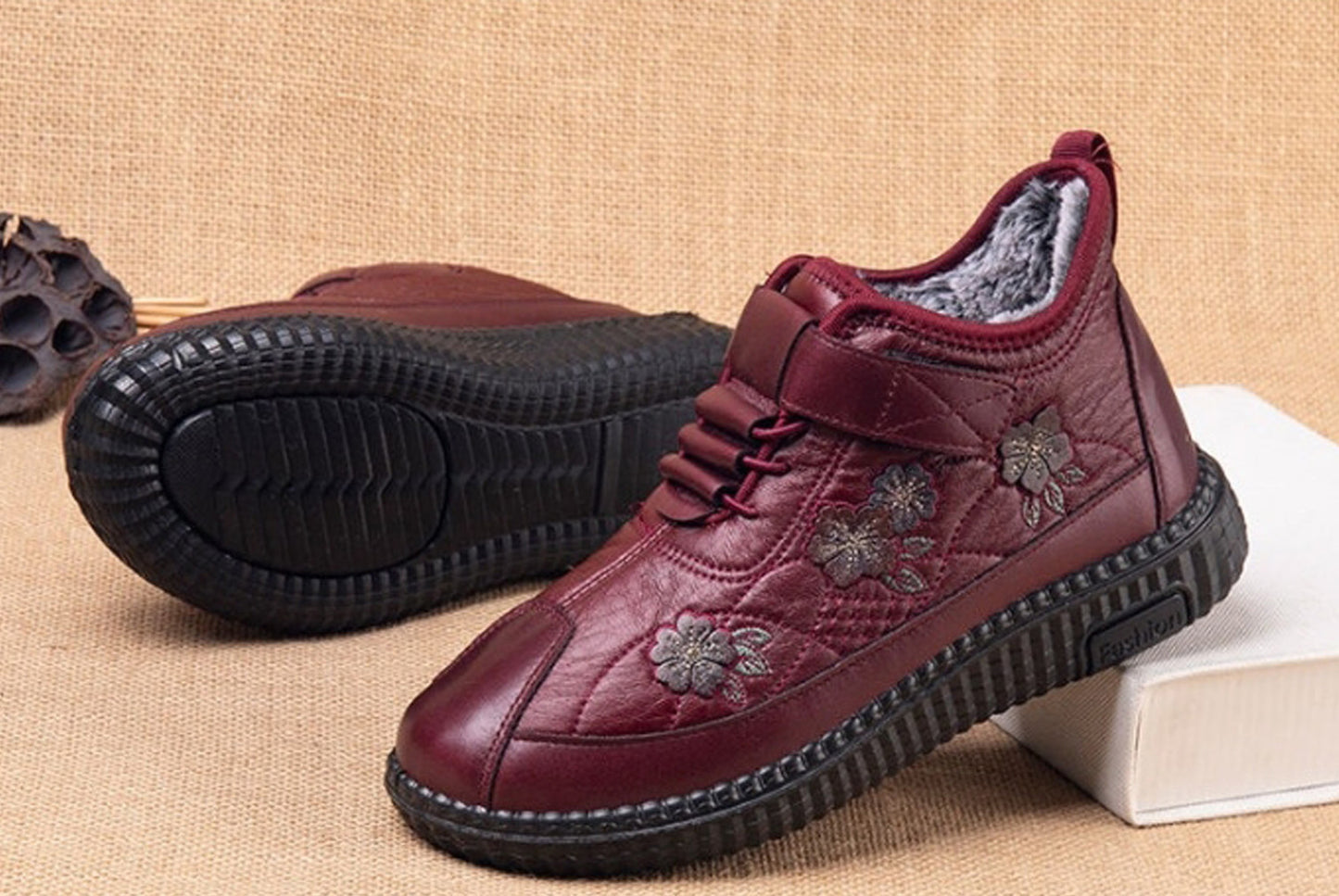 Thickened Fleece-Lined Warm Cotton Shoes