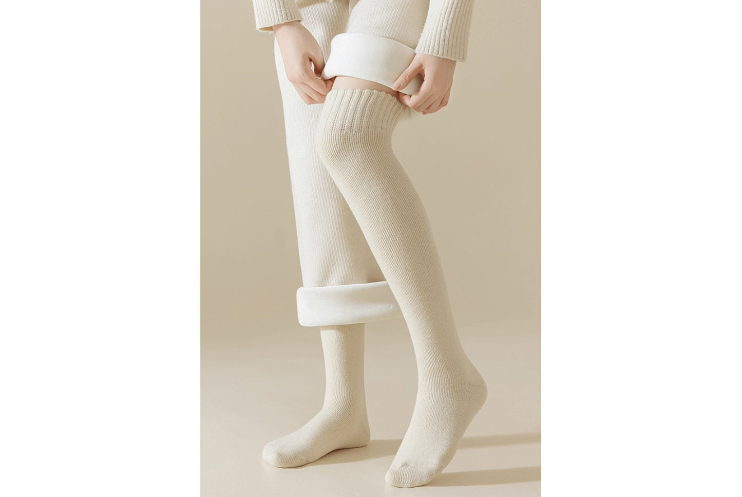 Extra Thick Over-the-Knee Calf Socks(2-Pair Pack)