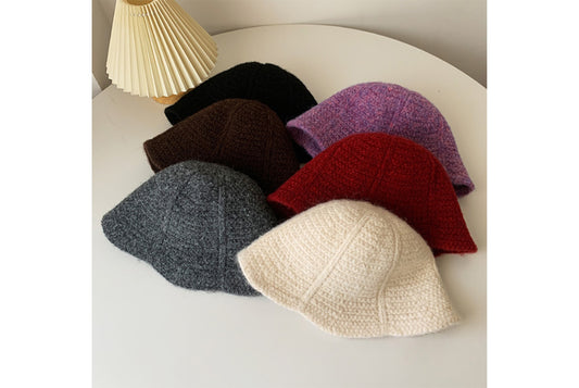 Autumn/Winter Korean Style Knitted Bucket Hat |