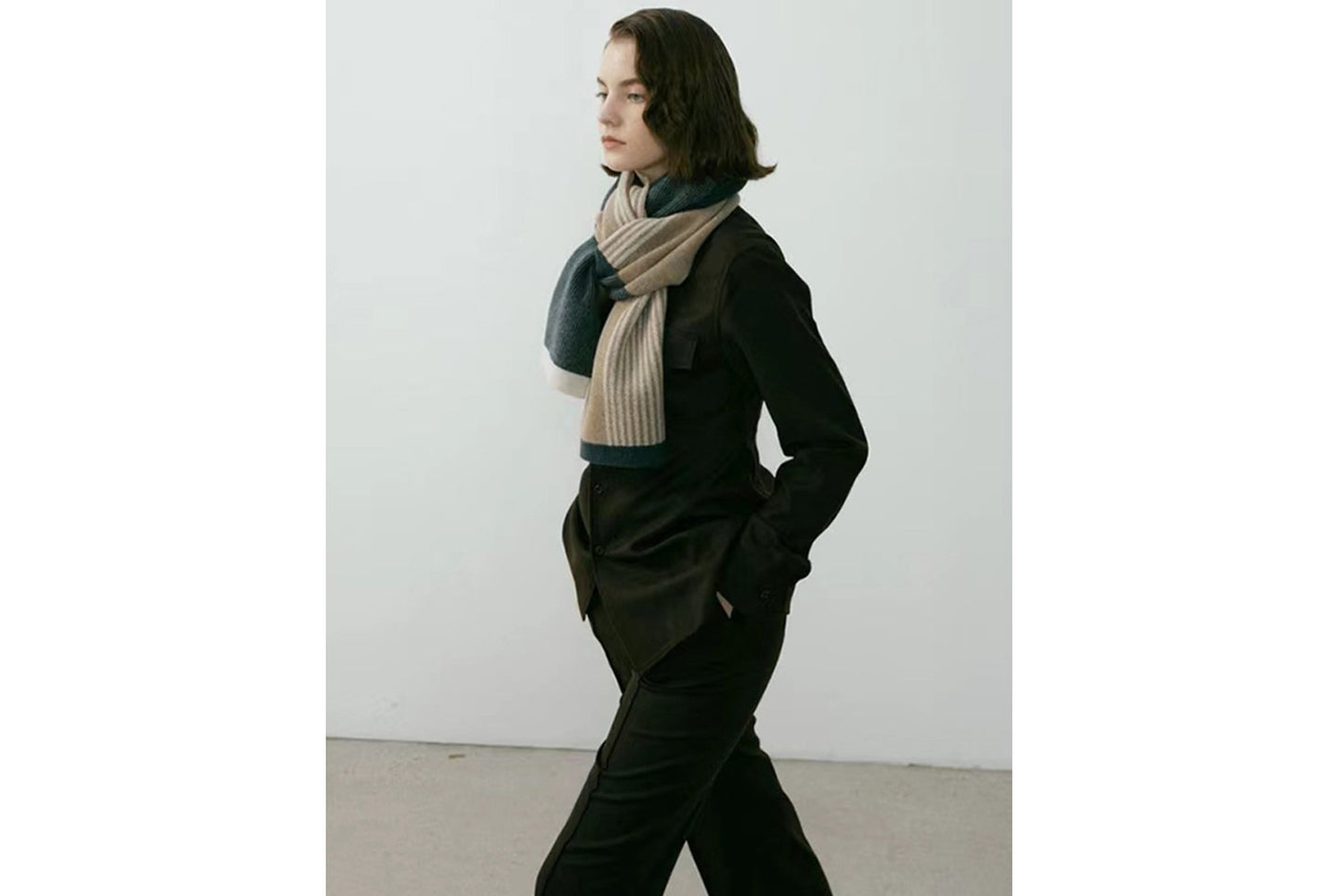Retro Chic Knitted Scarf (Winter Couple Warm Scarf)