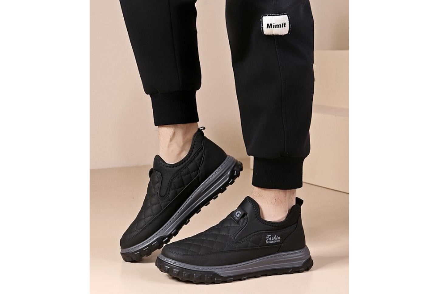 Winter Fleece-Lined Warm Men's Cotton Shoes