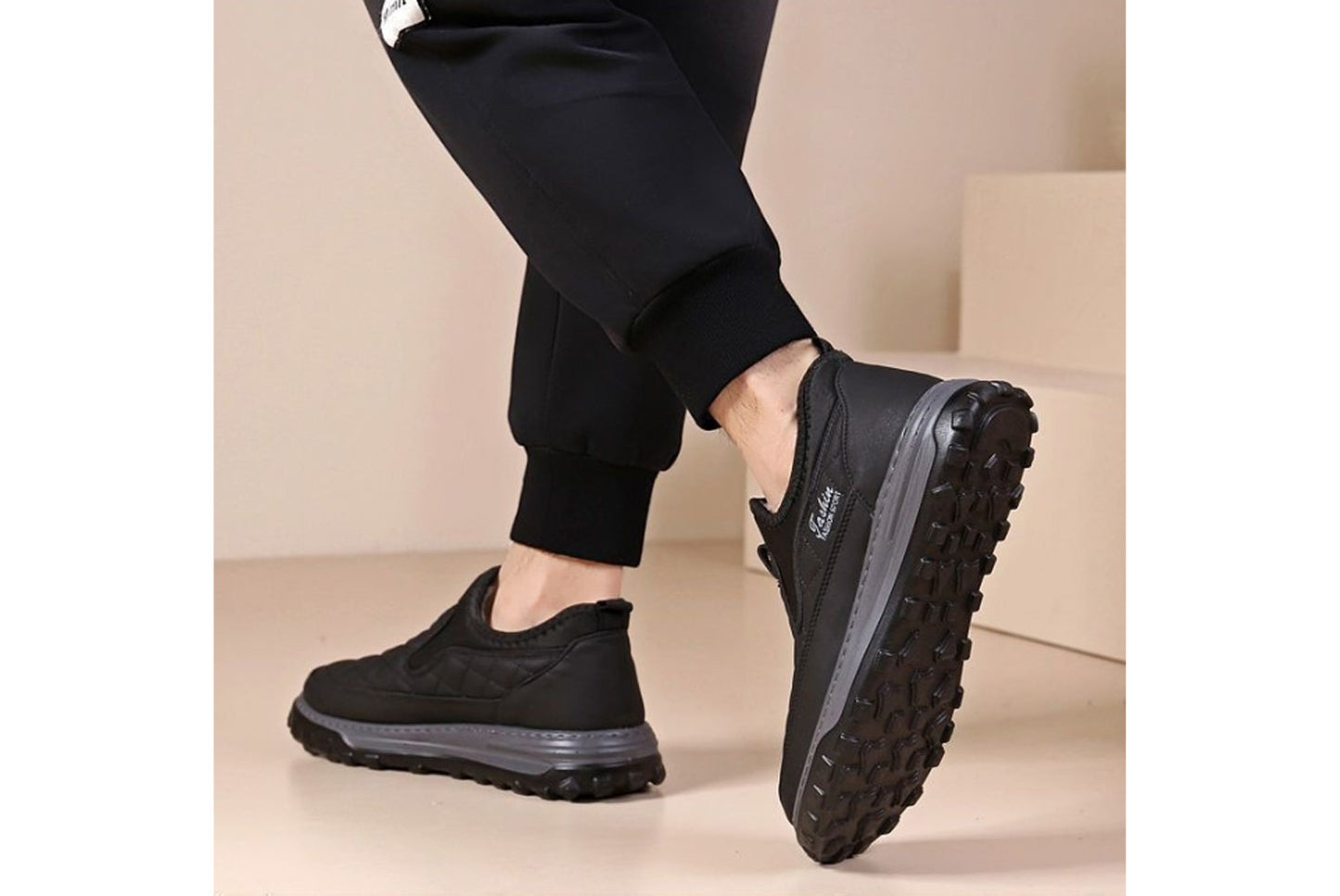 Winter Fleece-Lined Warm Men's Cotton Shoes