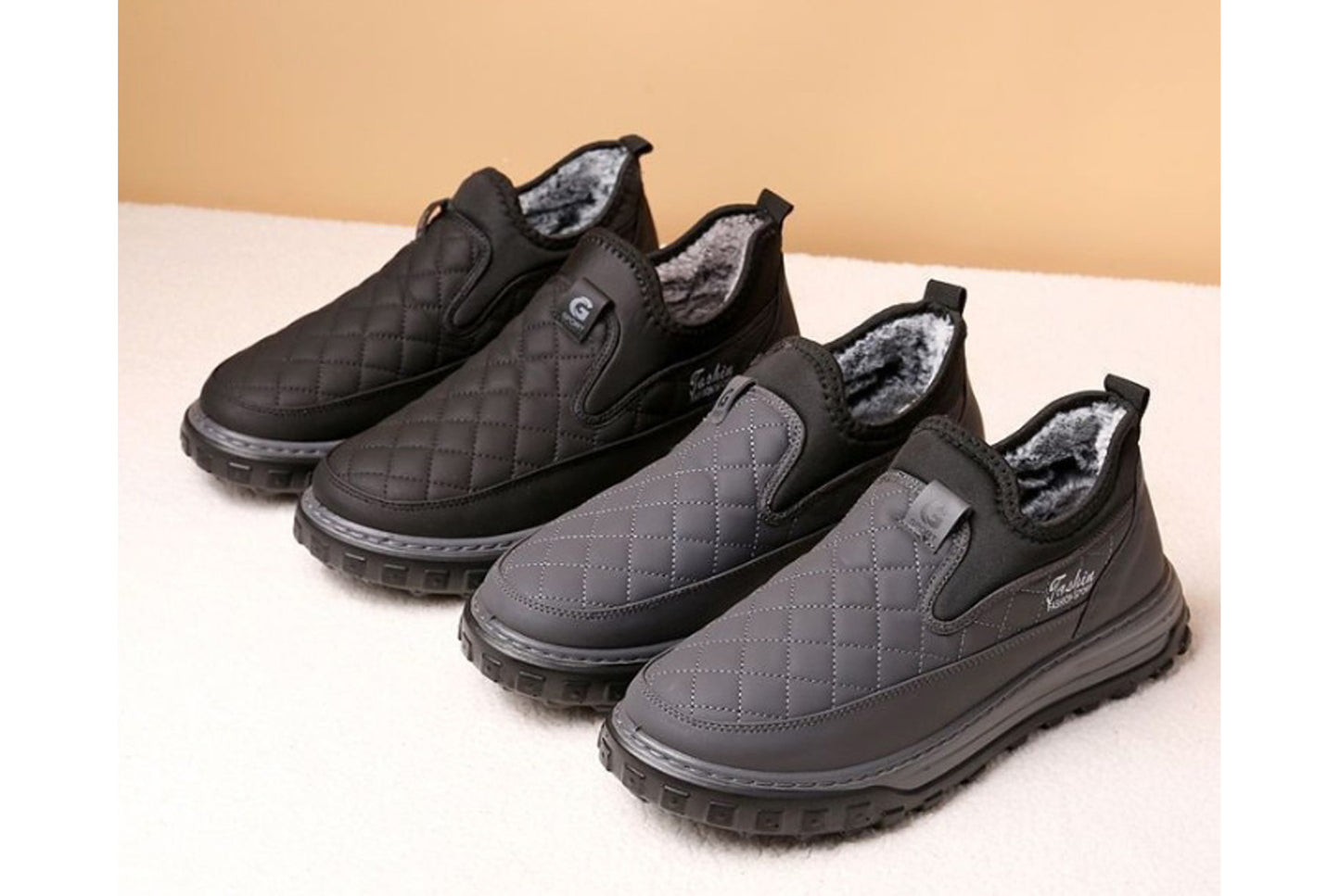 Winter Fleece-Lined Warm Men's Cotton Shoes