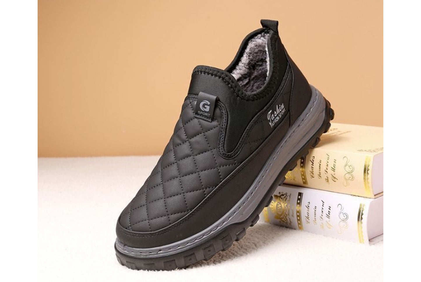 Winter Fleece-Lined Warm Men's Cotton Shoes