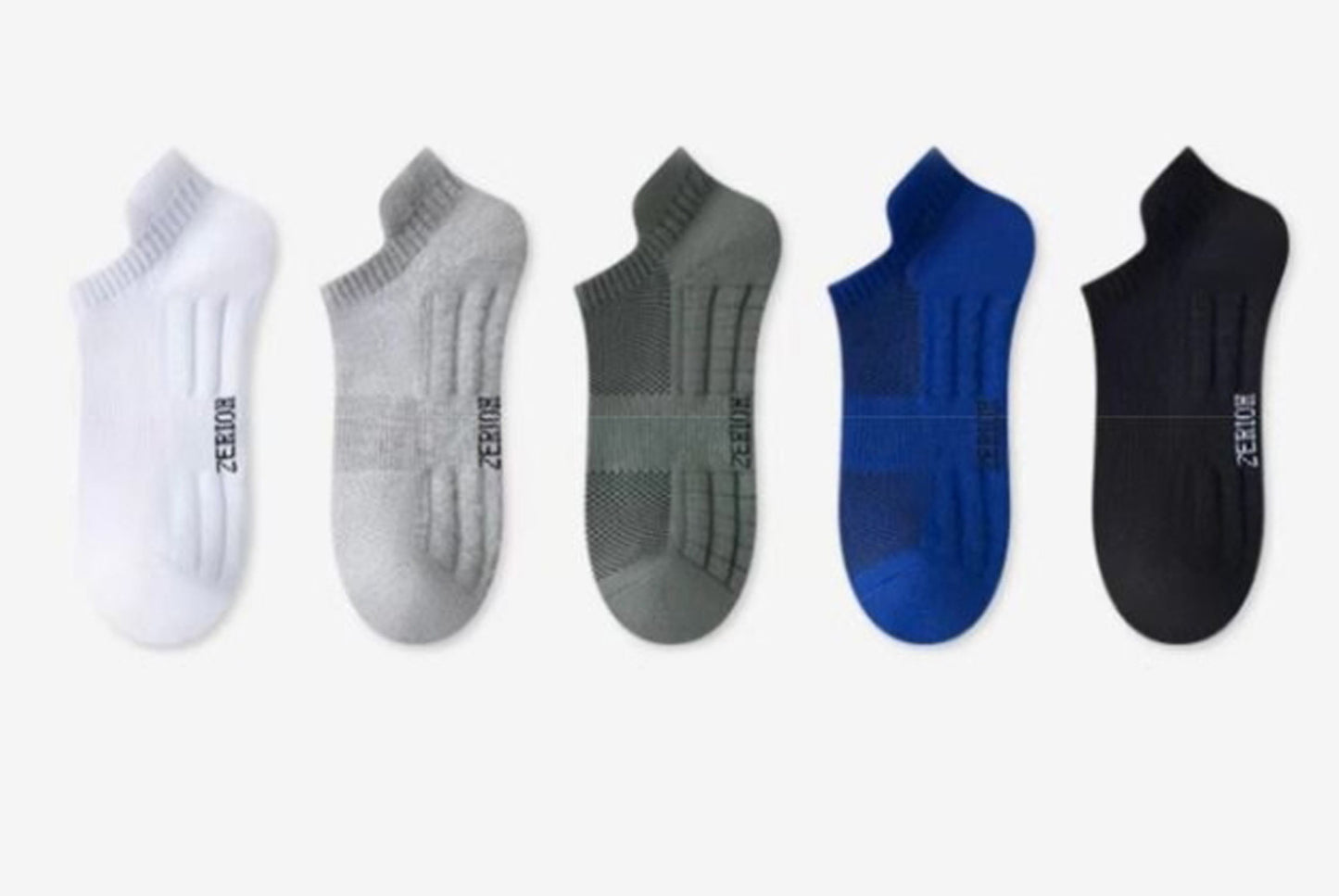 Men's Sports and Casual Boat Socks - 5 pairs