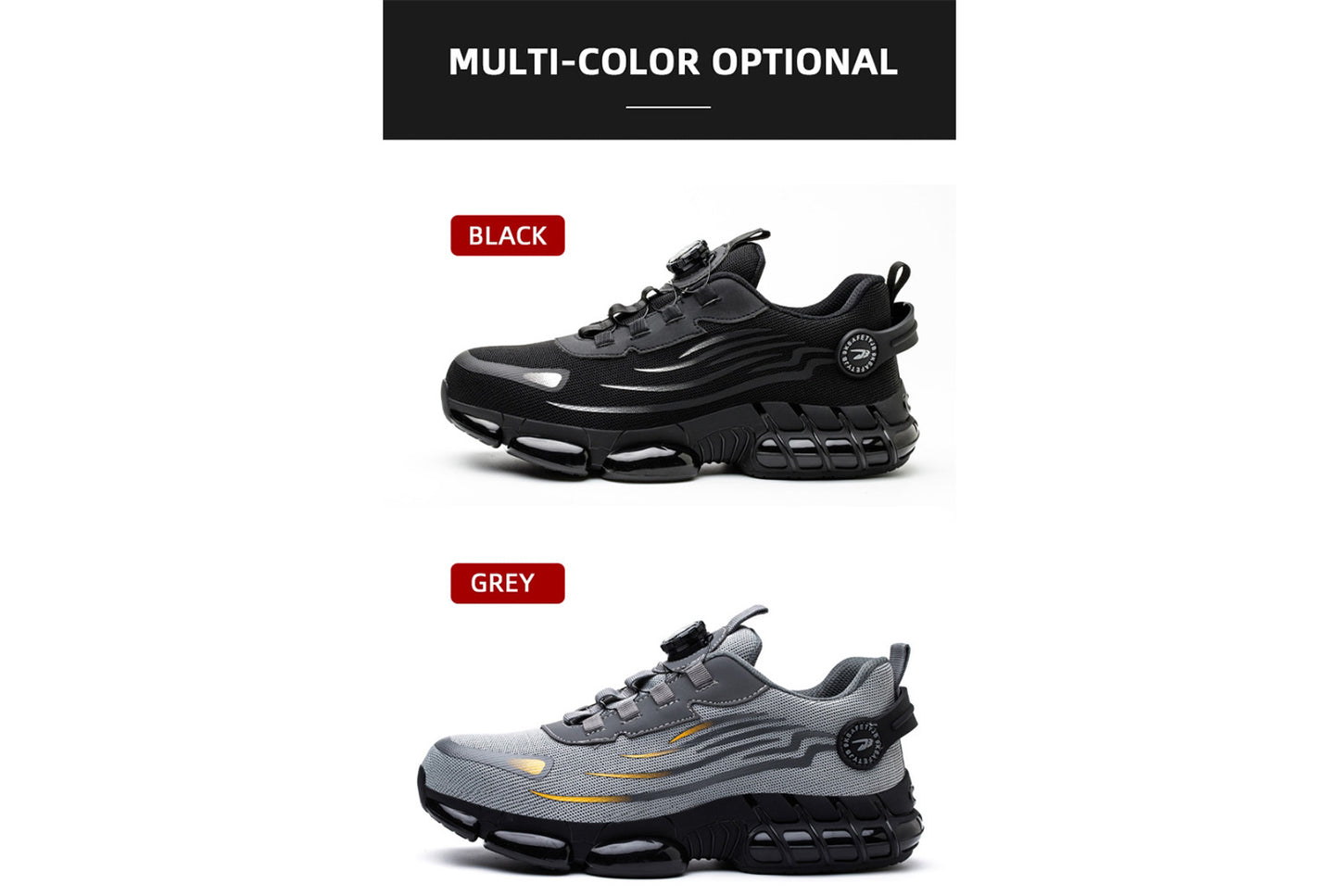 All-Season Breathable Flyknit Safety Shoes