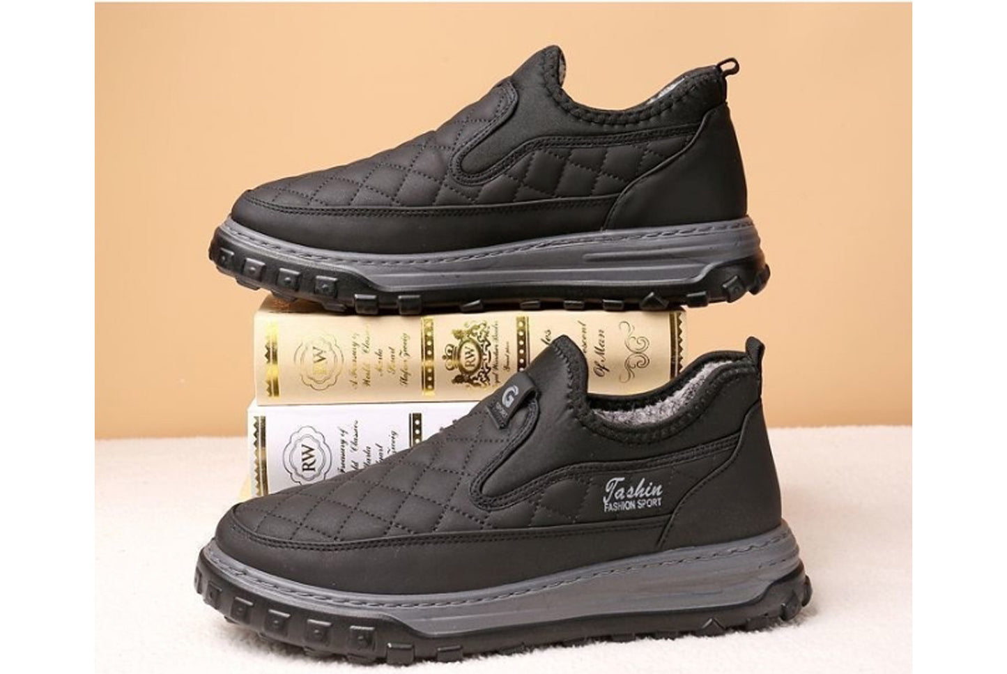 Winter Fleece-Lined Warm Men's Cotton Shoes