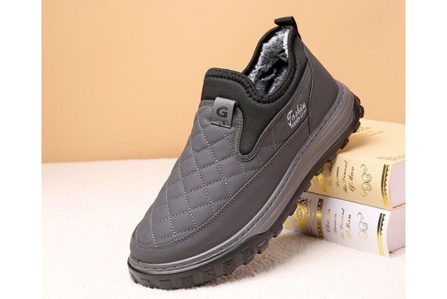 Winter Fleece-Lined Warm Men's Cotton Shoes