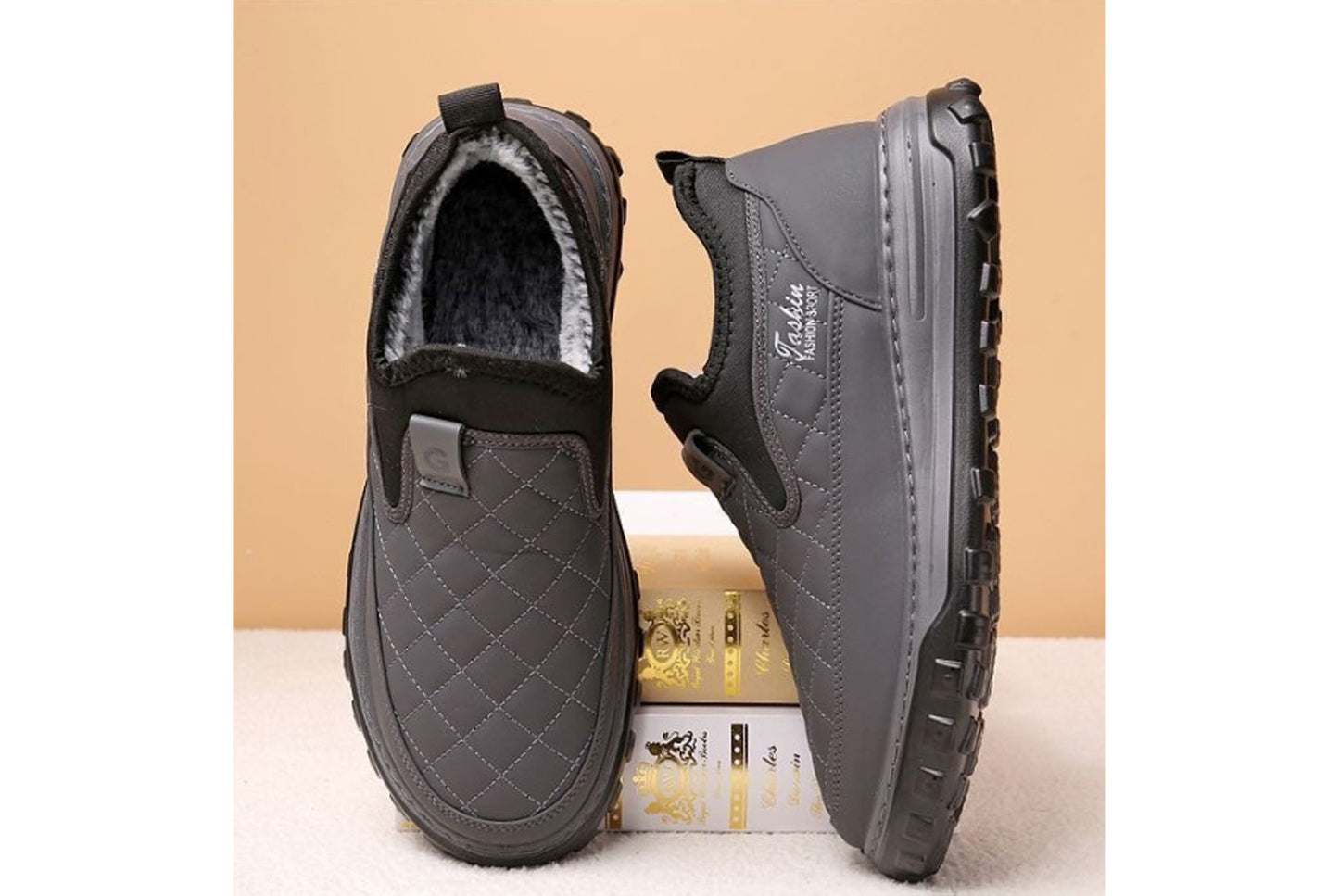 Winter Fleece-Lined Warm Men's Cotton Shoes