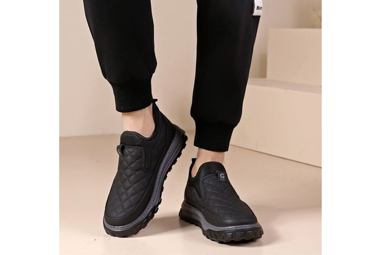 Winter Fleece-Lined Warm Men's Cotton Shoes