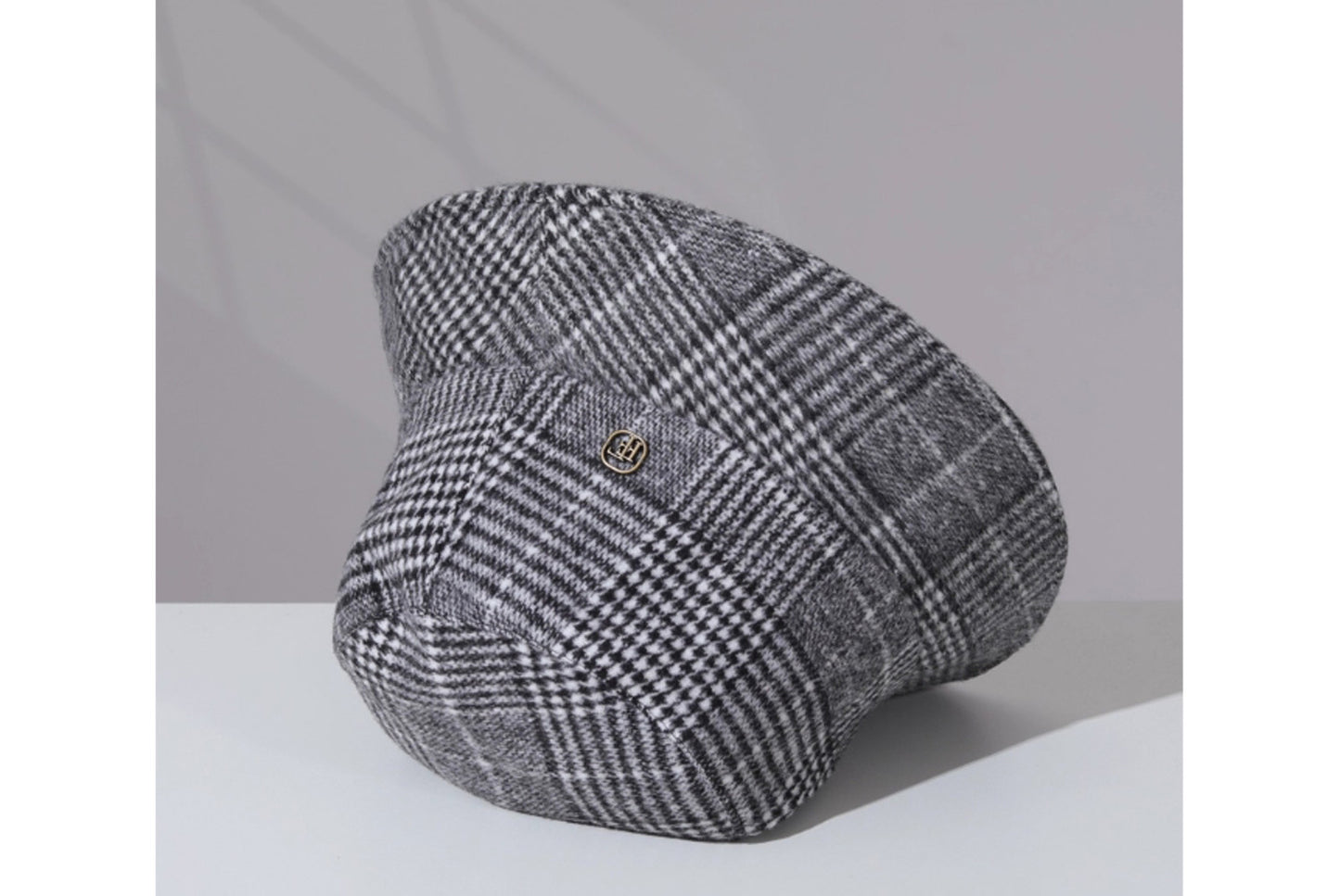 Retro Plaid Wool Bucket Hat