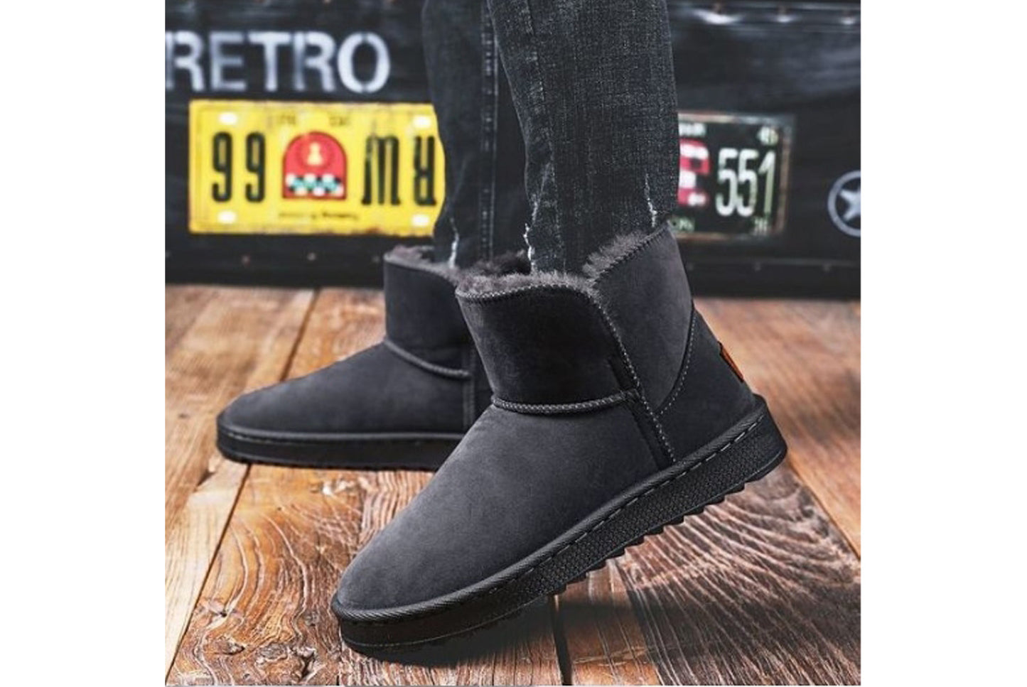 Men's Winter Thickened Snow Boots
