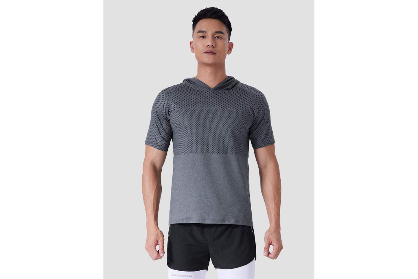 Men's Quick-Dry Hooded Sports T-Shirt