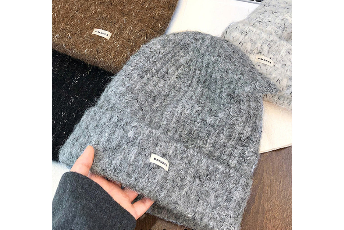 Warm Knitted Beanie with Ear flaps