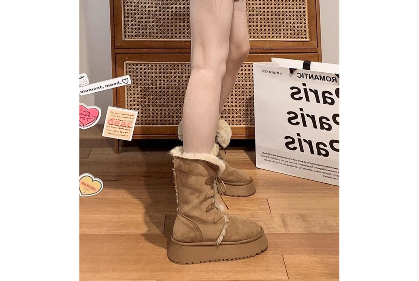 Winter Fleece-Lined Warm Ankle Boots