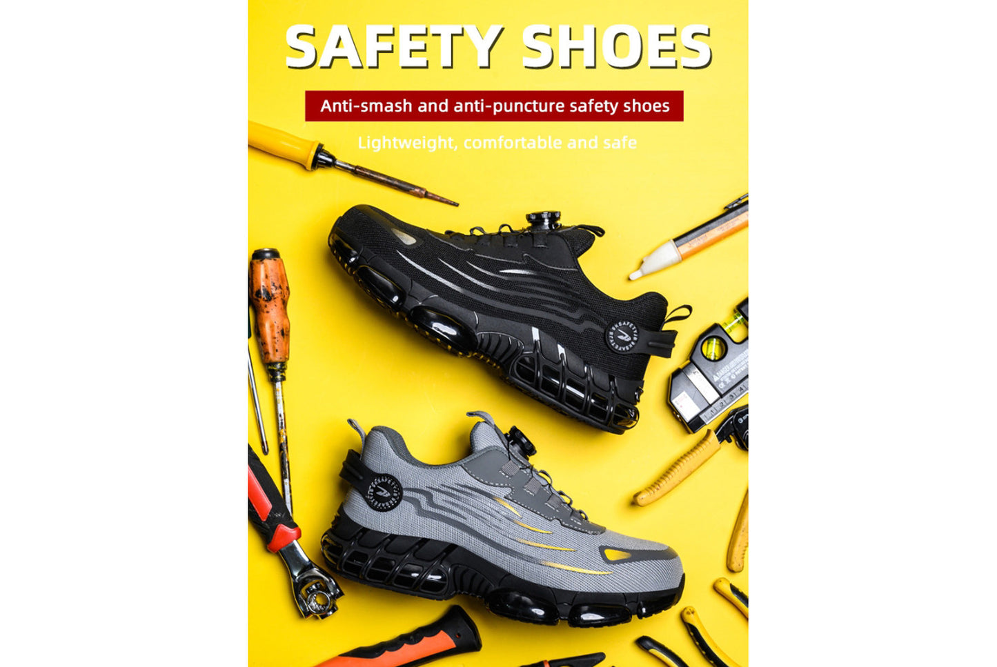 All-Season Breathable Flyknit Safety Shoes
