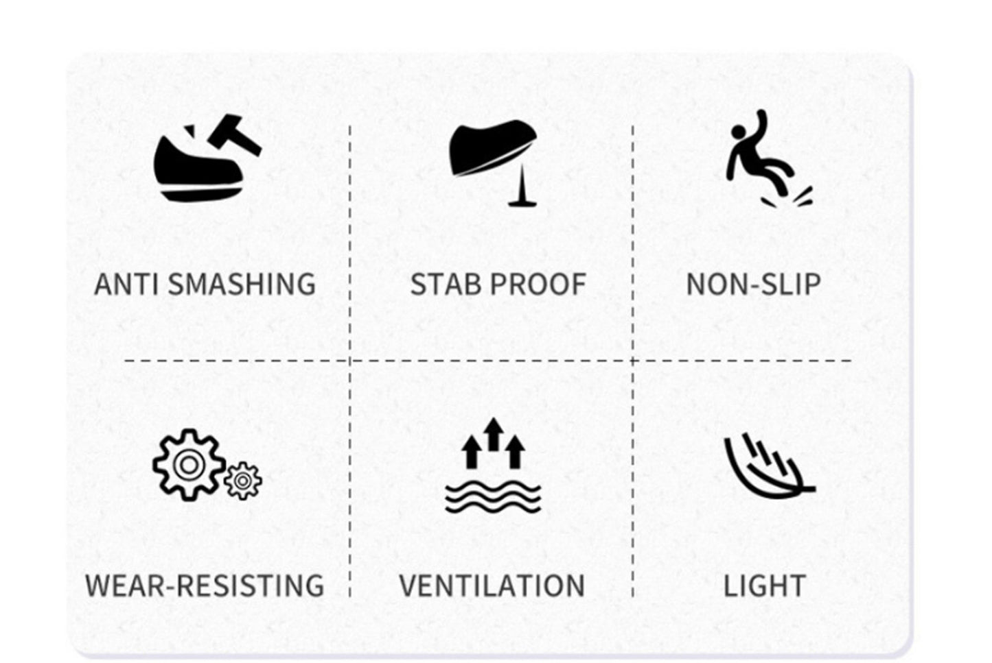 All-Season Breathable Flyknit Safety Shoes
