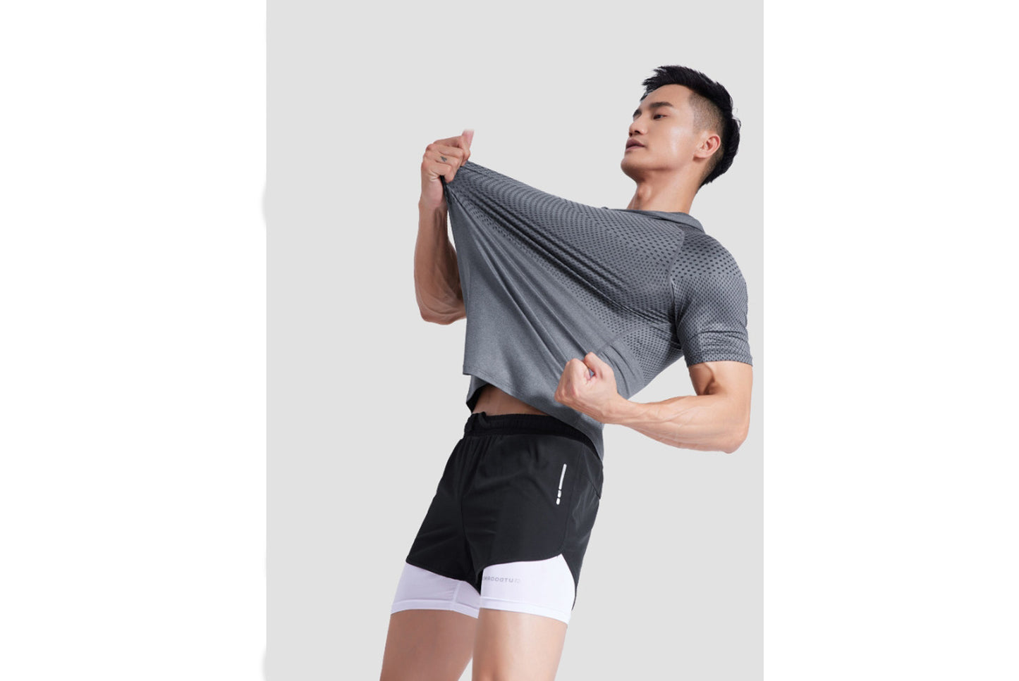 Men's Quick-Dry Hooded Sports T-Shirt