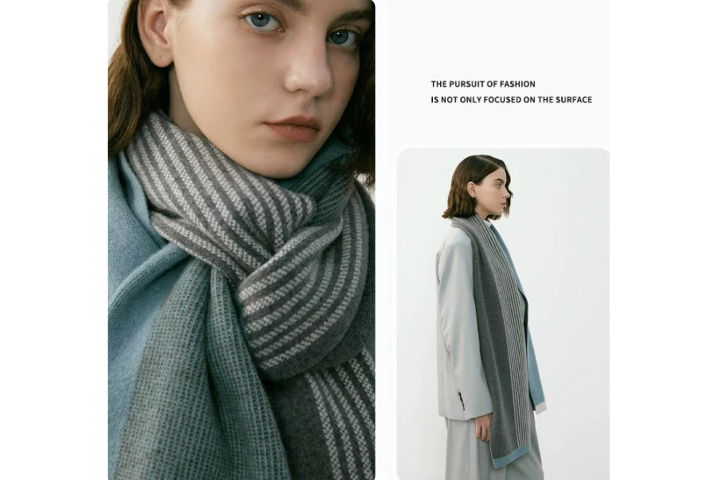 Retro Chic Knitted Scarf (Winter Couple Warm Scarf)