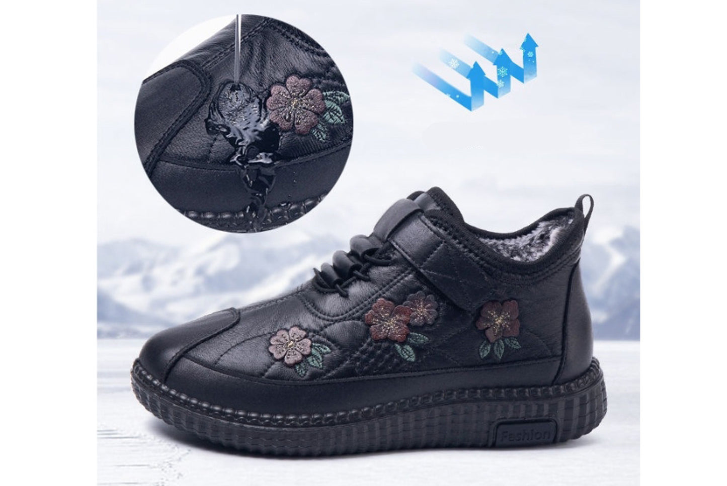 Thickened Fleece-Lined Warm Cotton Shoes