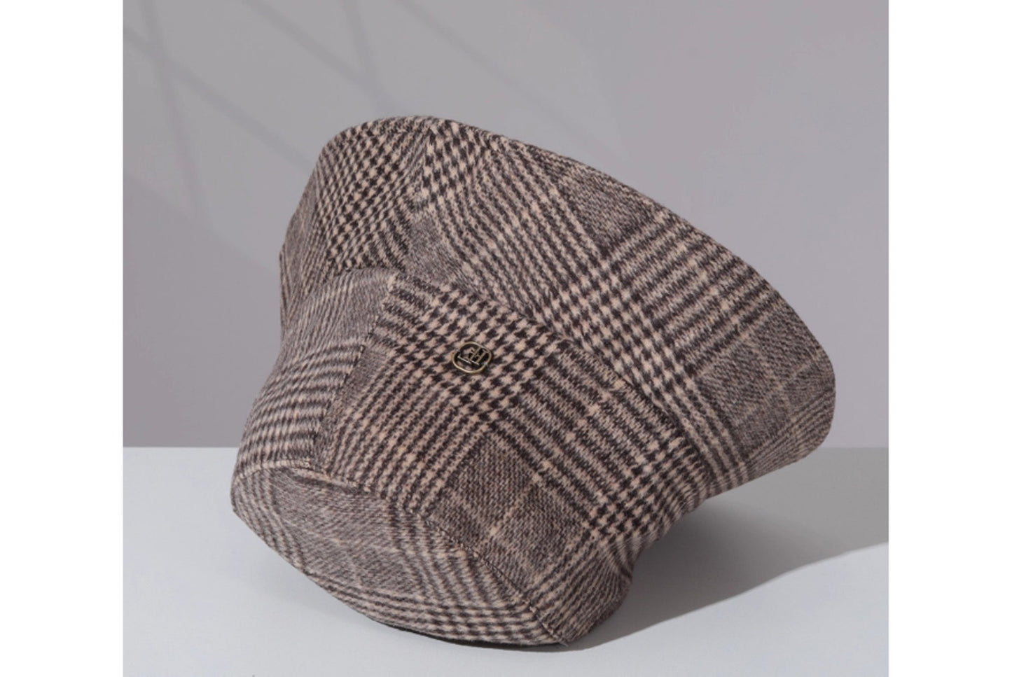 Retro Plaid Wool Bucket Hat