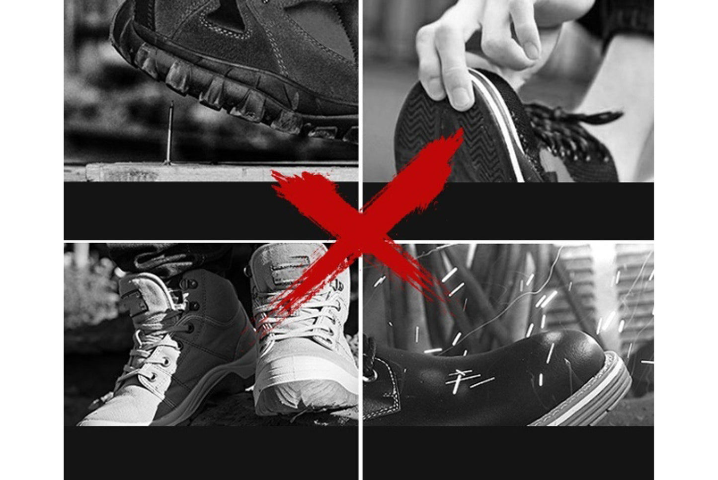 Men's Anti-Smashing and Puncture-Proof Safety Shoes