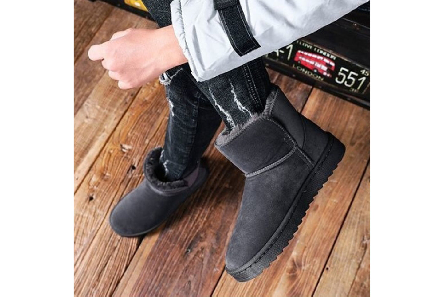 Men's Winter Thickened Snow Boots