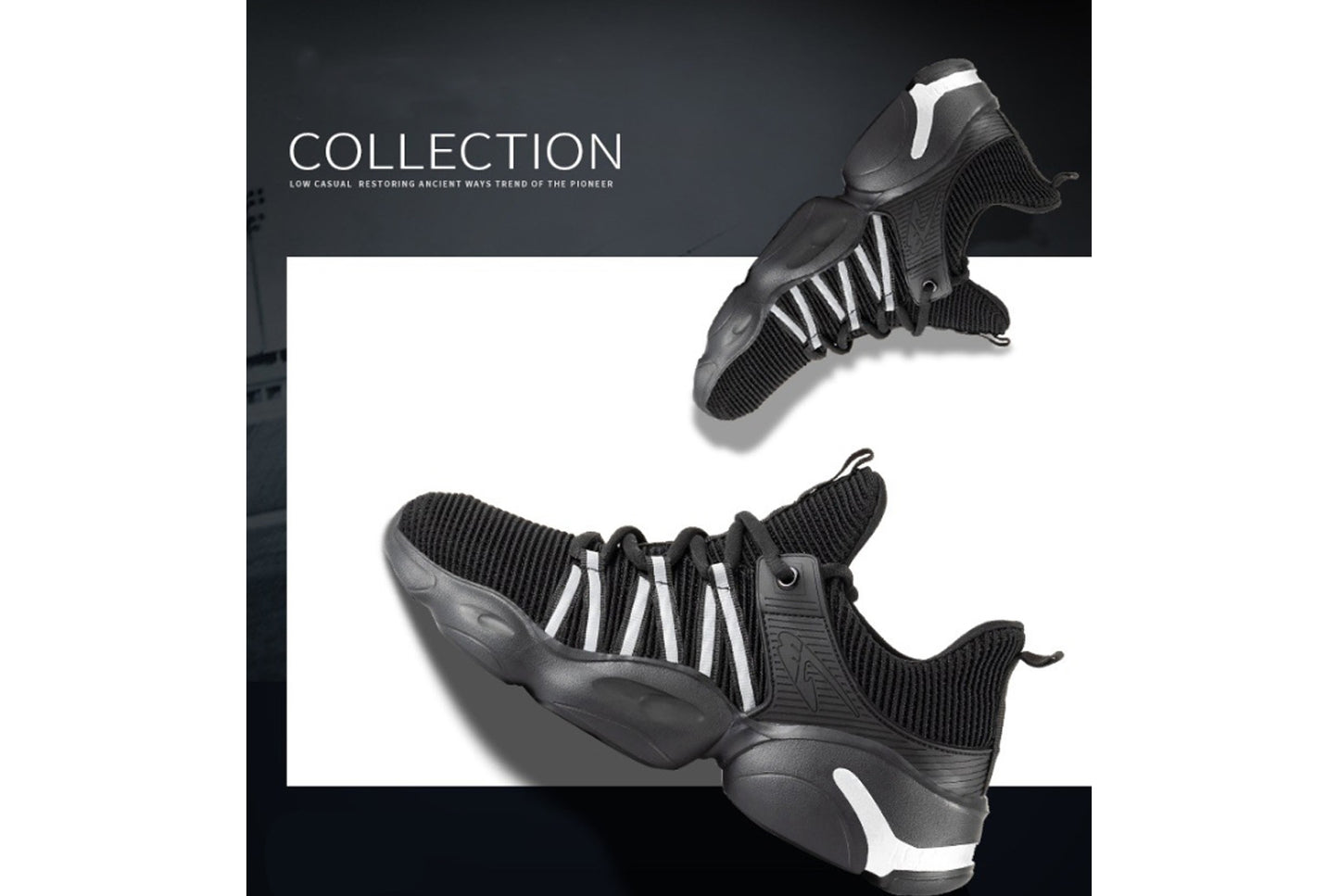 Men's Breathable Flyknit Safety Work Shoes