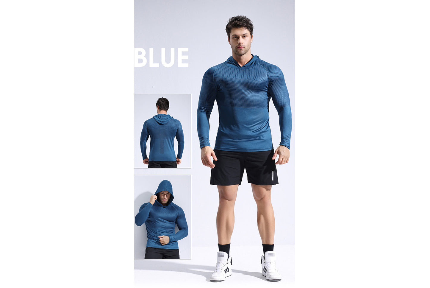 Tight-Fitting Long-Sleeve Sports Shirt