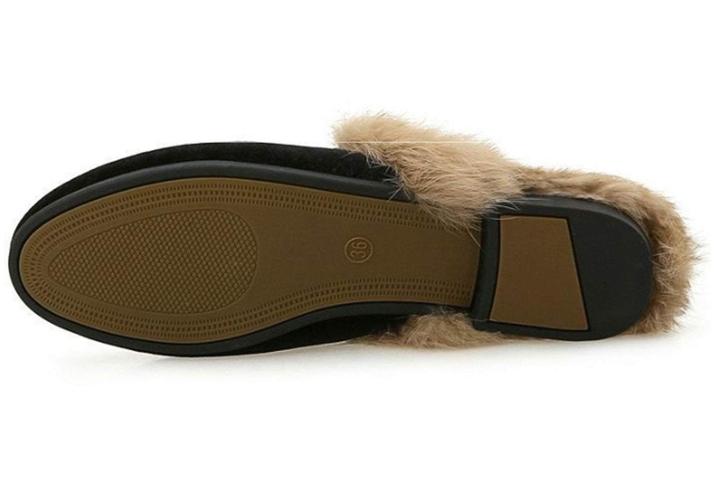 **Autumn/Winter Outerwear Furry Slippers, Stylish Mules**
