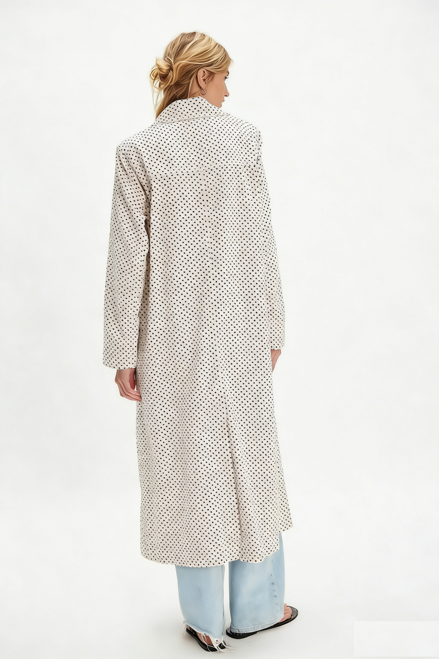 Women's Fashionable Printed Long Shirt Dress