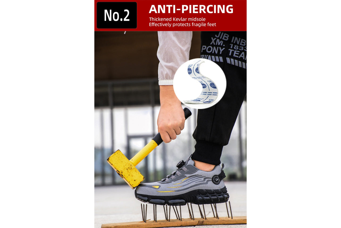 All-Season Breathable Flyknit Safety Shoes