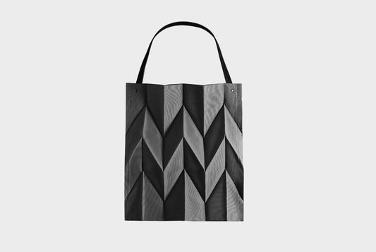 Geometric Diamond Pleated Bag