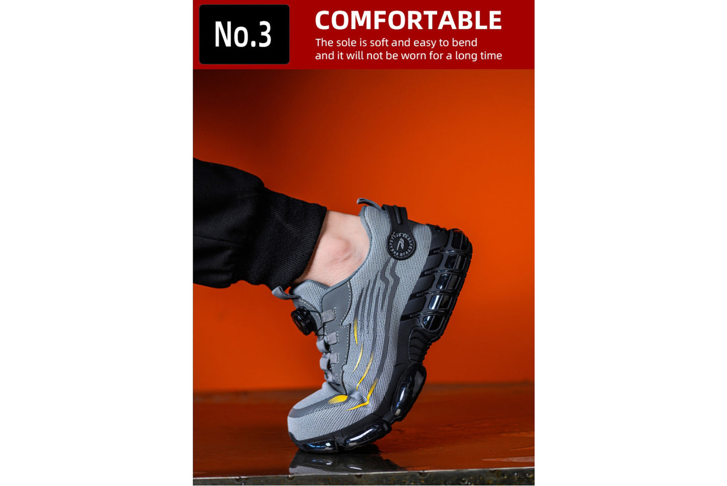 All-Season Breathable Flyknit Safety Shoes